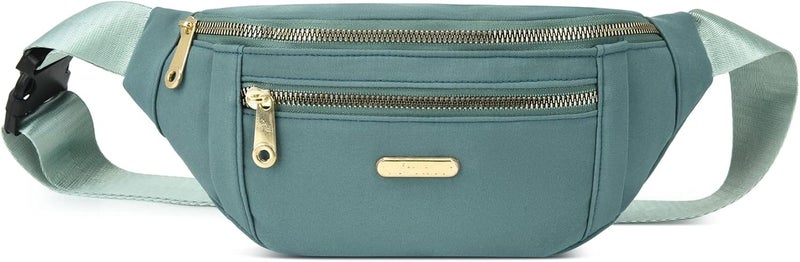 DAITET Crossbody Fanny Pack for Men&Women,Large Waist Bag & Hip Bum Bag with Adjustable Strap for Outdoors Workout Traveling Casual Running Hiking Cycling - Image 1